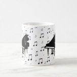 Grand Piano and Music Notes Mugs