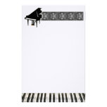 Grand Piano Keyboard Personalized Stationery
