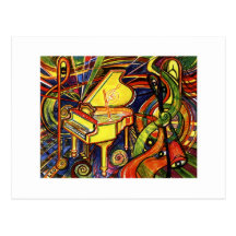 Grand Piano Post Card