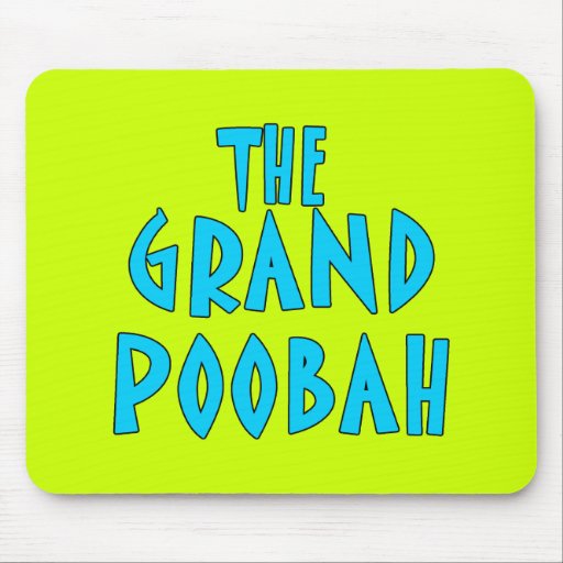 Grand Poobah Blue Font Products Mousepad