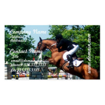 Grand Prix Horse  Business Cards
