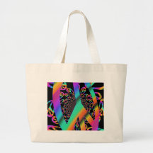 Grand signe de paix sacs en toile