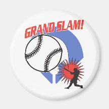 Grand Slam Baseball Refrigerator Magnet
