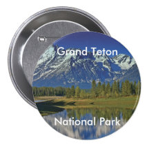 Grand Teton National Park Series 4 Pinback Buttons