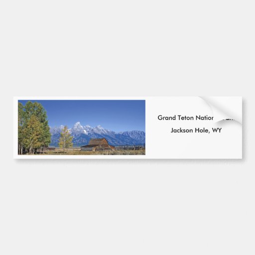 Grand Teton National Park Series 5 Bumper Stickers