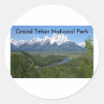 Grand Teton National Park Series 8 Round Sticker