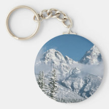 Grand Tetons in Winter Keychain