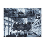 Grand Trunk Railroad Shops circa 1910 - Cyanotype Post Cards