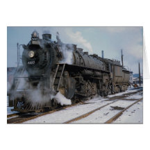 Grand Trunk Western Railroad, 2-8-4, No. 6327, nea Card