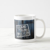 Grand Trunk Western Railroad Locomotive Engine Coffee Mugs