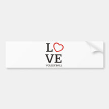 Grand volleyball d'AMOUR Autocollant Pour Voiture
