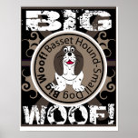 Grand Woof Basset Hound Affiches