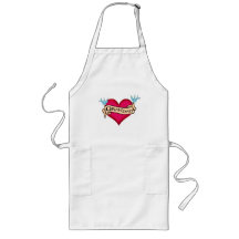 Grandad - Custom Heart Tattoo T-shirts & Gifts Apron