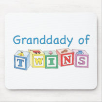 Granddady of Twins Blocks Mouse Pads