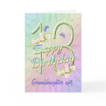 Granddaughter 13th Birthday Butterfly Garden Card