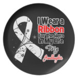 Granddaughter Hero in My Life Lung Cancer Party Plates