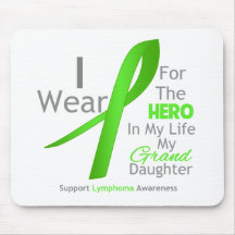 Granddaughter Hero In My Life - Lymphoma Mouse Pads
