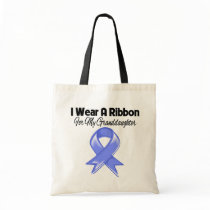 Granddaughter - I Wear Periwinkle Ribbon Tote Bag