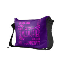 Granddaughters Birthday Party Christmas Qualities Commuter Bag