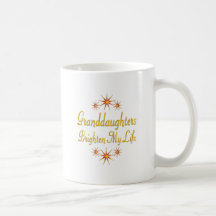 Granddaughters Brighten My Life Coffee Mugs