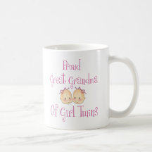 Grande grand-maman fière des jumelles de fille mug