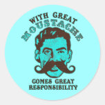 Grande moustache autocollants