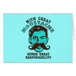 Grande moustache cartes de vœux