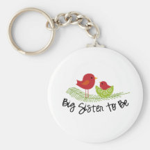 grande soeur à être birdies de Noël Porte-clef