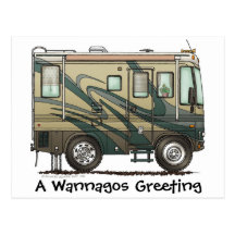 Grandes cartes postales de campeur de rv