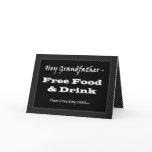 GRANDFATHER Funny Wedding Invitation Free Food Greeting Card