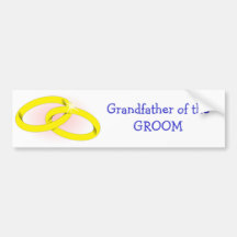 Grandfather of the GROOM Bumper Stickers