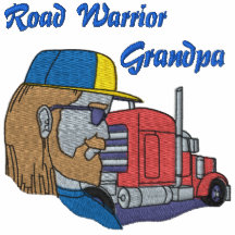 Grandfather Trucker Embroidered Shirt