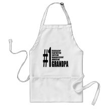 Grandfathers Birthdays : Number One Grandpa Apron