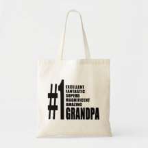 Grandfathers Birthdays : Number One Grandpa Bags
