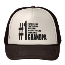 Grandfathers Birthdays : Number One Grandpa Mesh Hats