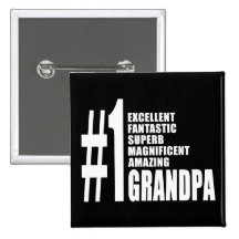 Grandfathers Birthdays : Number One Grandpa Pins
