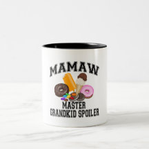 Grandkid Spoiler Mamaw Mugs