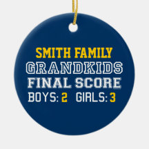 Grandkids Final Score Personalized Ornament