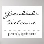 Grandkids Welcome posters