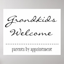 Grandkids Welcome Posters