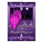 grandma and grandad, three wise men season's greet greeting card