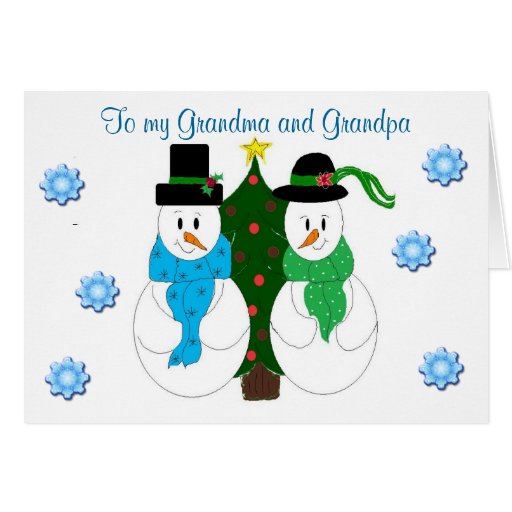 Grandma and Grandpa - Christmas card