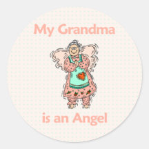 Grandma Angel Stickers