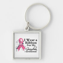 Grandma Floral Ribbon - Breast Cancer Key Chains
