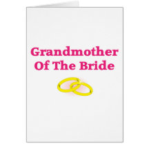 Grandma / Grandmother Of The Bride Card
