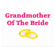 Grandma / Grandmother Of The Bride Postcard
