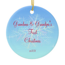 Grandma & Grandpa First Christmas Ornament