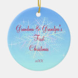 Grandma & Grandpa First Christmas Ornament