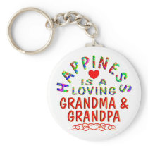Grandma & Grandpa Happiness Keychains