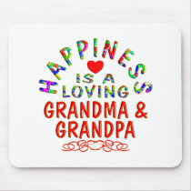 Grandma & Grandpa Happiness Mousepad
